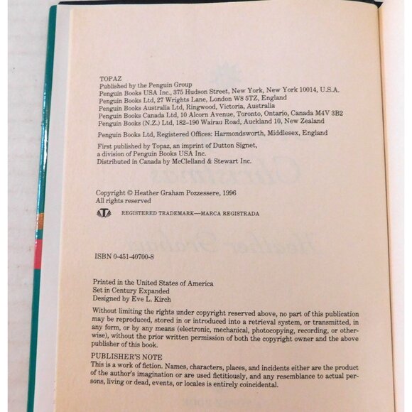 A Magical Christmas By Heather Graham 1996 Hardcover Jacket - Picture 5 of 5